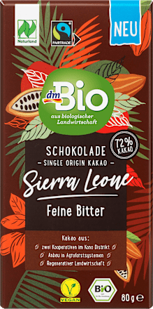 Czekolada gorzka 72% Taste of Sierra Leone dmBio
