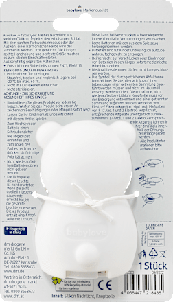 Silikonowa lampka nocna babylove