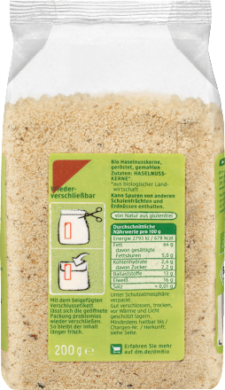 Haselnüsse gemahlen  dmBio