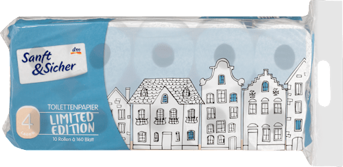 Toilettenpapier Design Edition 10x160 Blatt Sanft&Sicher
