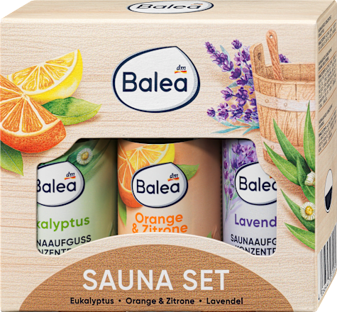 Sauna Trio Geschenkset Balea