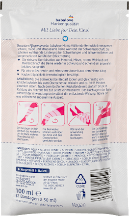 Kühlende Beinwickel babylove Mama