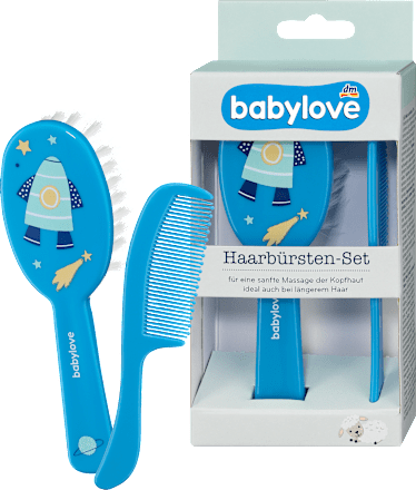Bürstenset blau Rakete 2tlg babylove