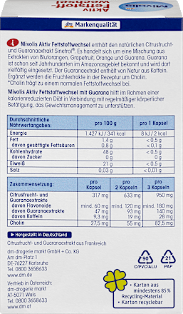 Aktiv Fettstoffwechsel Kapseln 45 St. Mivolis