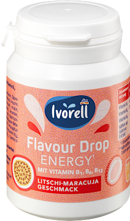Šumivé tablety Flavour Drop Energy liči a marakuja Ivorell