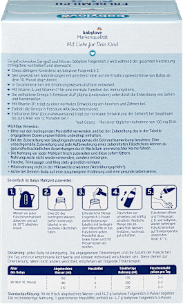 Zamensko mleko 3, prelazna formula za odojčad, od 10. meseca babylove