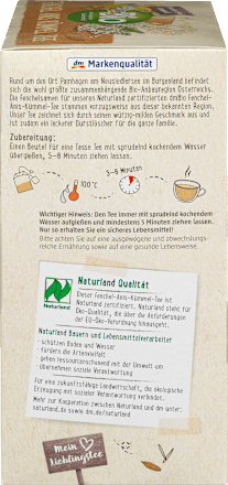 Kräutertee Fenchel, Anis & Kümmel (50 Beutel) dmBio