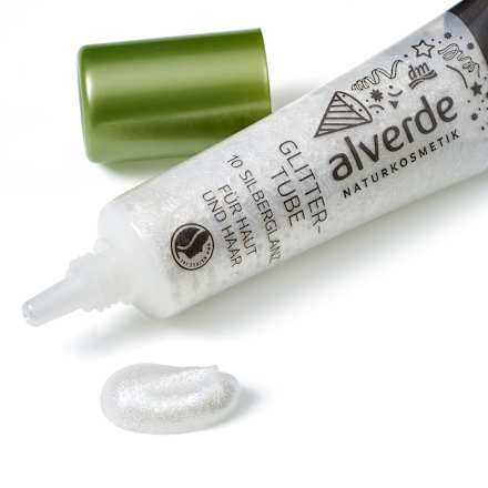 Glittertube Natürlich Bunt 10 Silberglanz alverde NATURKOSMETIK