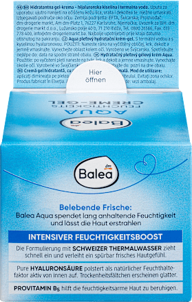 Aqua Feuchtigkeits Creme-Gel Balea
