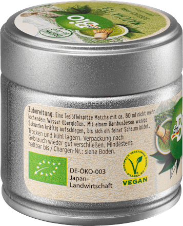 Matcha Tee Grün gemahlen dmBio