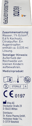Anti-Allergische Augentropfen 10 Ampullen à 0,5 ml VISIOMAX