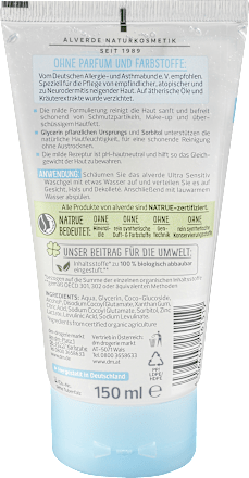 Gel za umivanje Ultra Sensitive alverde NATURKOSMETIK