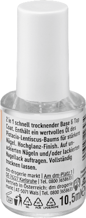 BASE & TOP COAT quick dry završni lak za nokte trend !t up