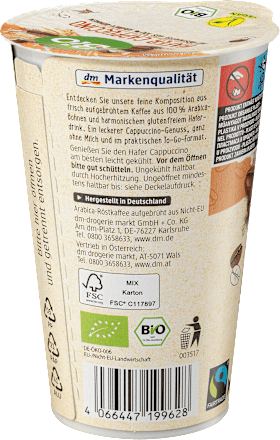 Cappuccino all'avena BIO dmBio