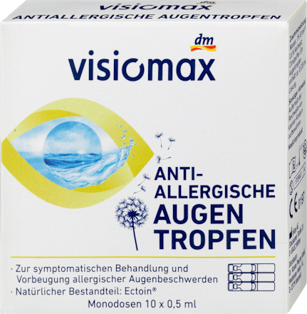 Anti-Allergische Augentropfen 10 Ampullen à 0,5 ml VISIOMAX