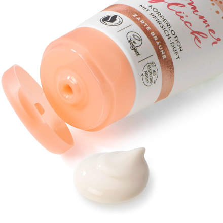 Sommerglück Körperlotion mit Pfirsich-Duft alverde NATURKOSMETIK