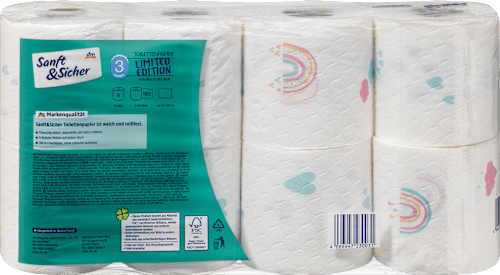 Toilettenpapier Saison 3-lagig (8x180 Blatt) Sanft&Sicher