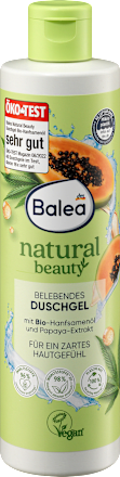 Sprchovací gél natural beauty s bio konopným olejom a extraktom z papáje Balea