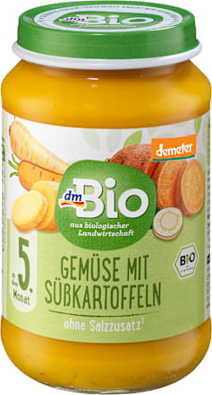 Omogeneizzato di verdure con patate dolci dmBio