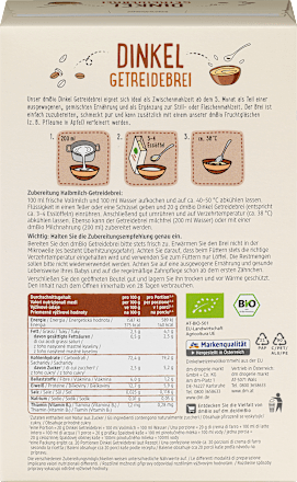 Getreidebrei Dinkel ab dem 5. Monat, 2x200g dmBio