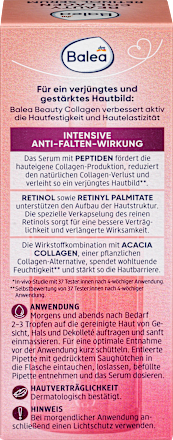 Serum za obraz z retinolom in s kolagenom akacije BEAUTY COLLAGEN  Balea