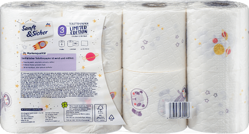 Toilettenpapier Saison 3-lagig (8x180 Blatt) Sanft&Sicher