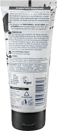 Maska za obraz z aktivnim ogljem Balea