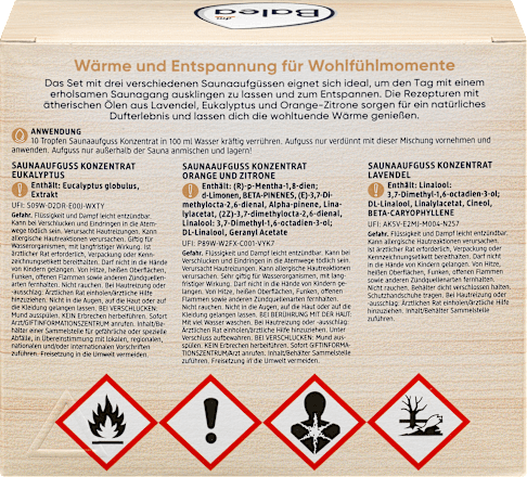 Sauna Trio Geschenkset Balea