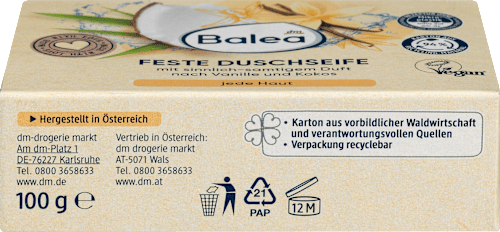 Feste Duschseife Vanille & Kokos  Balea