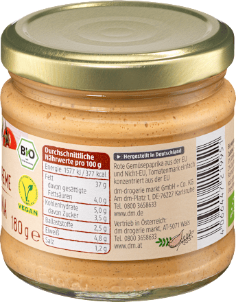 Brotaufstrich, Streichcreme Toskana dmBio