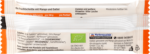Fruchtriegel, Mango dmBio