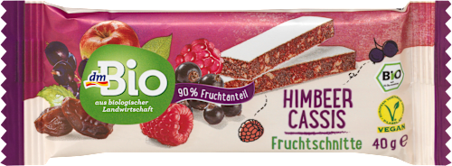 Barretta BIO alla frutta con lampone e ribes nero dmBio