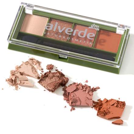 Paleta senčil za veke QUATTRO 93 Sunset Lover  alverde NATURKOSMETIK
