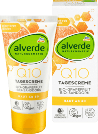Dnevna krema s koencimom Q10 iz bio grenivke in bio rakitovca alverde NATURKOSMETIK