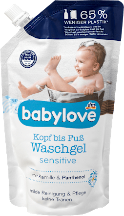 sensitive mycí gel, náhradní balení babylove