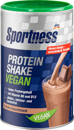 Proteinpulver Schoko Geschmack, vegan Sportness