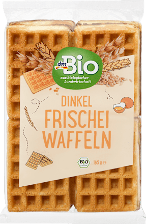 Waffeln, Dinkel Frischei dmBio
