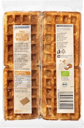 Waffeln, Dinkel Frischei dmBio