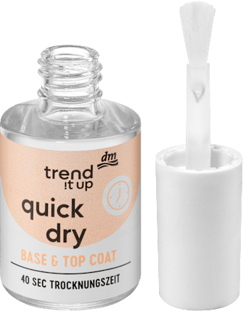 BASE & TOP COAT quick dry završni lak za nokte trend !t up