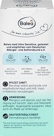 Med Ultra Sensitive Krem przeciw zanieczyszczeniom skóry z cica Balea med
