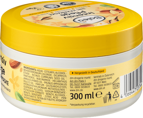 Maska na vlasy Intensiv Pflege 3v1 s vôňou vanilky Balea