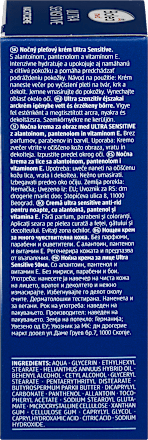Nachtcreme Ultra Sensitive Balea med