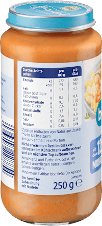 Menü Gemüse Nudelauflauf ab dem 12. Monat  babylove