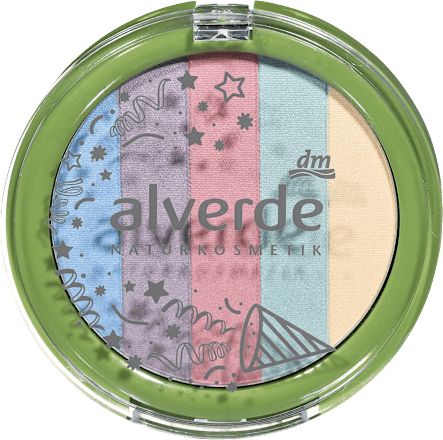 Puder Regenbogen Natürlich Bunt 20  alverde NATURKOSMETIK
