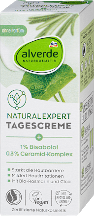 NATURAL EXPERT dnevna krema za lice - 1% bisabolol i 0,3% ceramidni kompleks alverde NATURKOSMETIK
