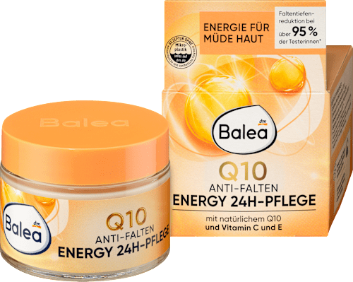 Denný pleťový krém proti vráskam Q10 Energy 24h  Balea