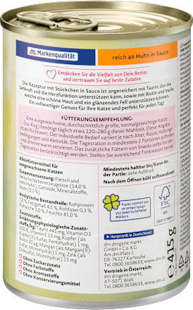 Nassfutter Katze Huhn in Sauce Dein Bestes