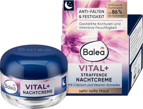 Spevňujúci nočný pleťový krém Vital+ Balea
