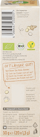 bio zázvorový čaj dmBio