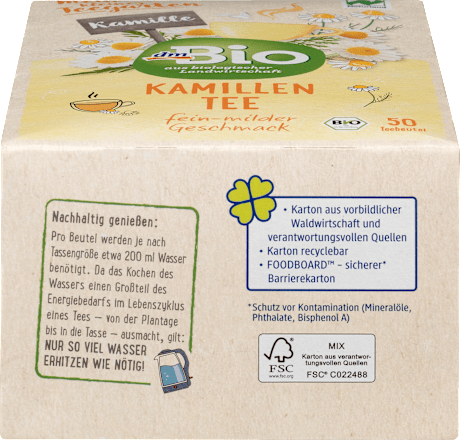 Herbata rumiankowa (50x1,5g) dmBio